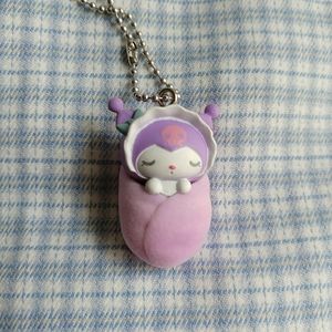 Sanrio sleeping baby Kuromi vinyl charm